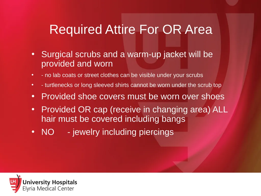Observation in the Operating Room Current UH-EMC - slide 4 of 12