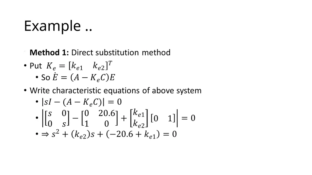 Controller and Observer Design (Design of Control - slide 22 of 29