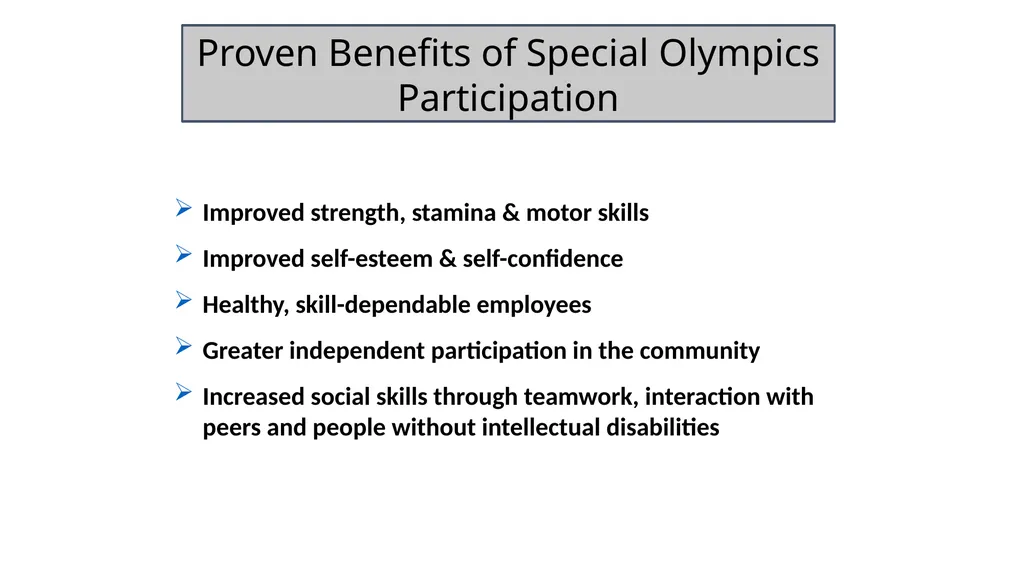 Special Olympics New Mexico General Orientation - slide 12 of 19