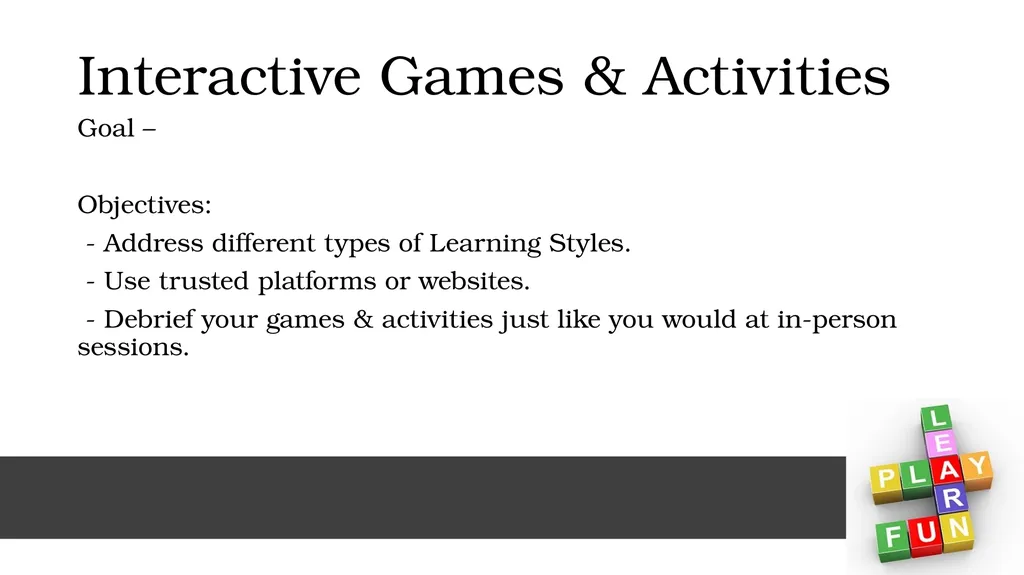 Interactive Games & Activities Interactive Games & - slide 2 of 9