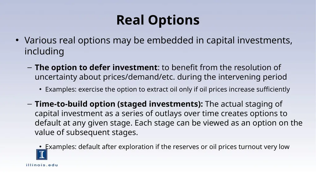Real Options and Interactions with Financial - slide 5 of 11