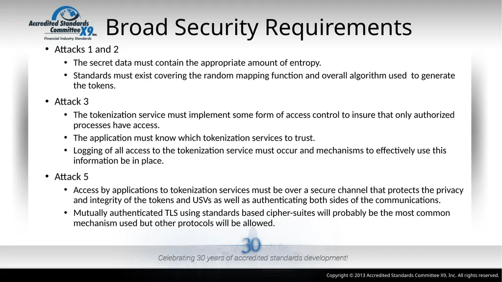 ANSI X9.119 Part 2: Using Tokenization Methods - slide 14 of 20