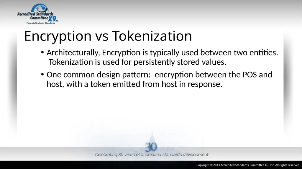 ANSI X9.119 Part 2: Using Tokenization Methods - slide 11 of 20