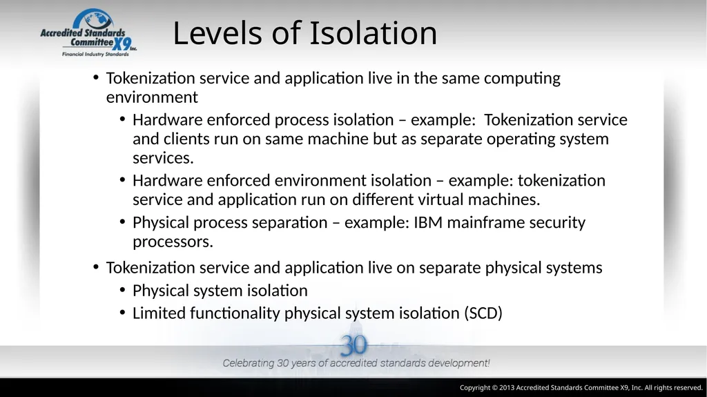 ANSI X9.119 Part 2: Using Tokenization Methods - slide 16 of 20