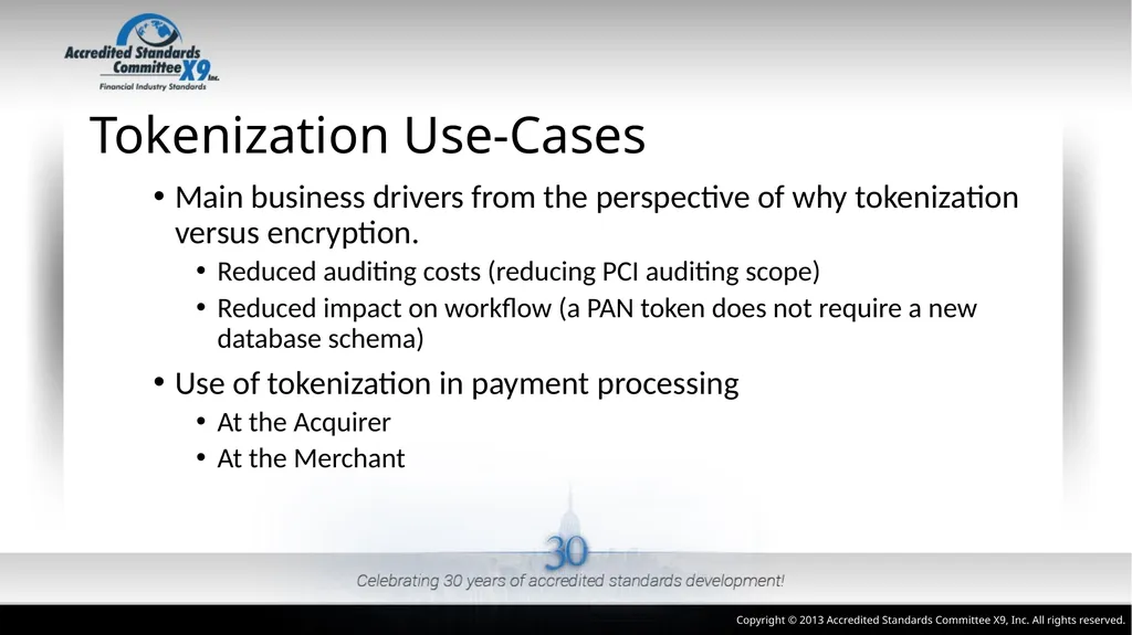 ANSI X9.119 Part 2: Using Tokenization Methods - slide 8 of 20