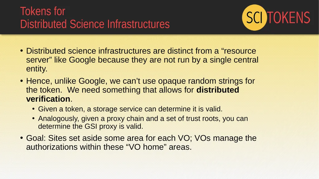 The SciTokens Authorization Model: JSON Web Tokens - slide 14 of 20