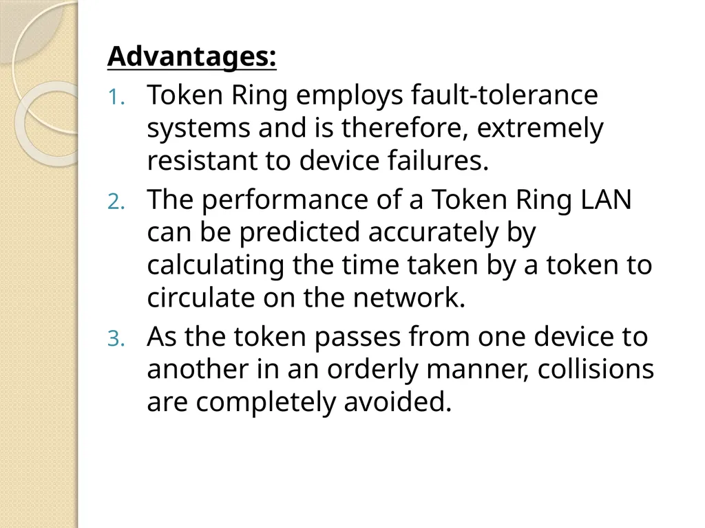 UNIT - 2 Token Ring Token Ring: Token Ring was - slide 16 of 17