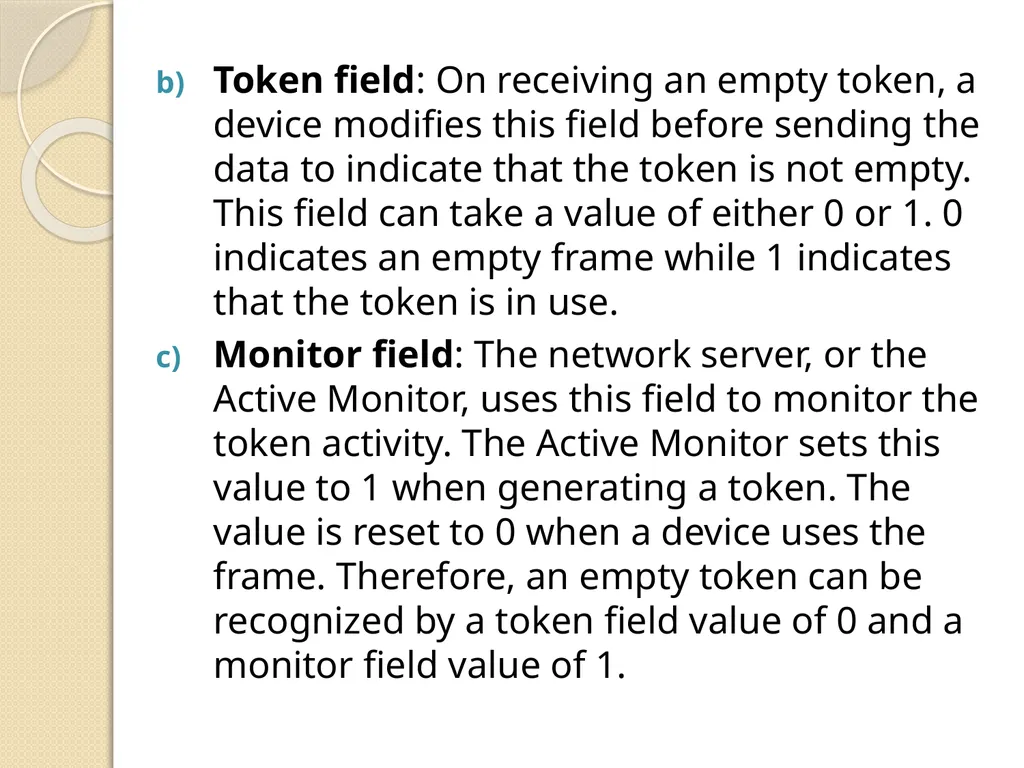 UNIT - 2 Token Ring Token Ring: Token Ring was - slide 13 of 17