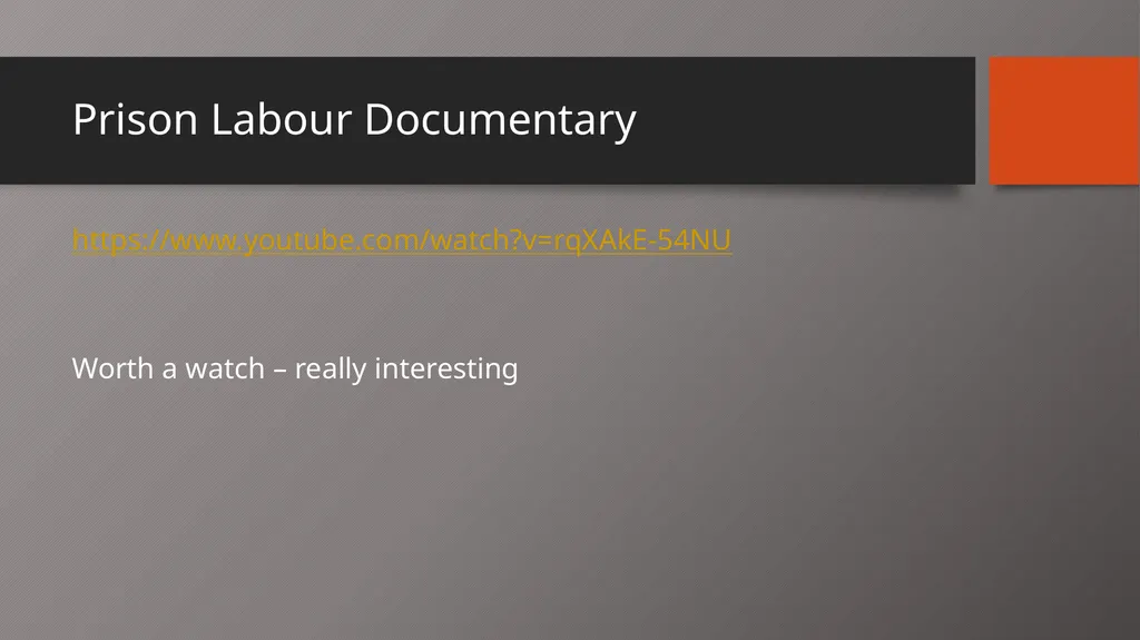Behaviour Modification in Custody Aim: to describe - slide 18 of 19