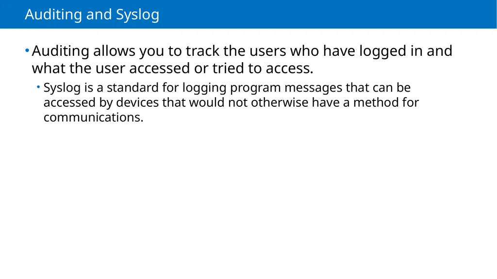 Module 2 Authentication, Authorization and - slide 29 of 36