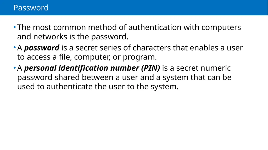 Module 2 Authentication, Authorization and - slide 5 of 36