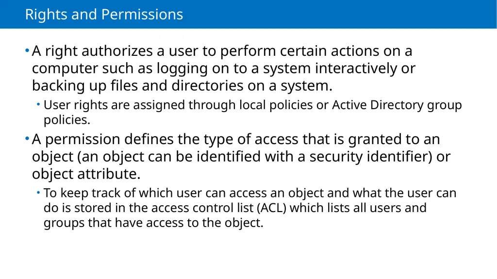 Module 2 Authentication, Authorization and - slide 21 of 36