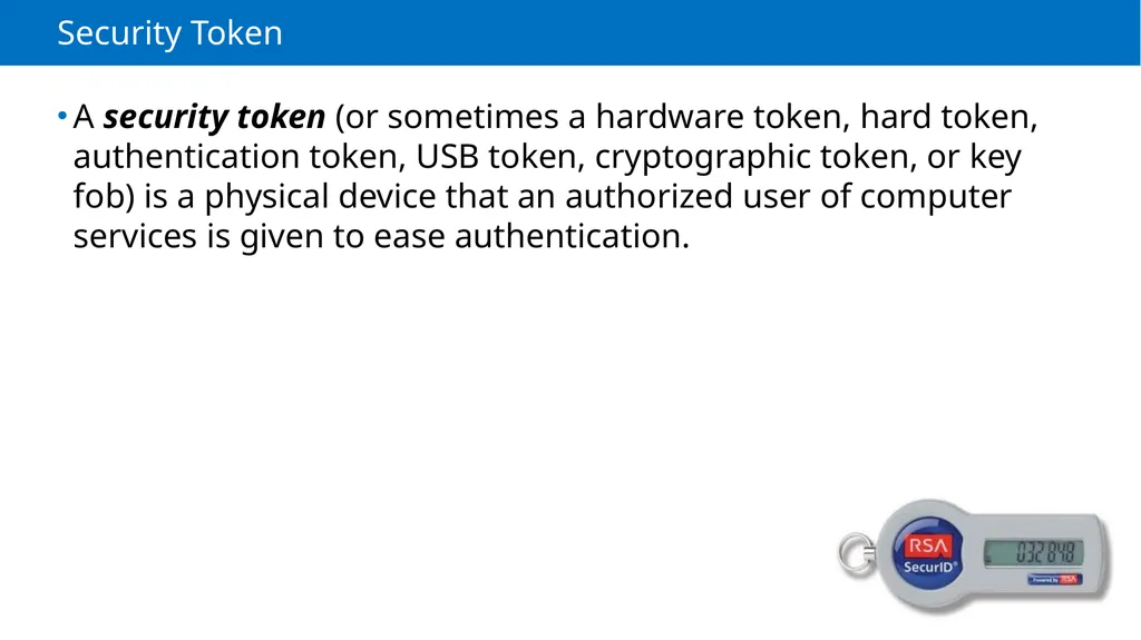 Module 2 Authentication, Authorization and - slide 8 of 36