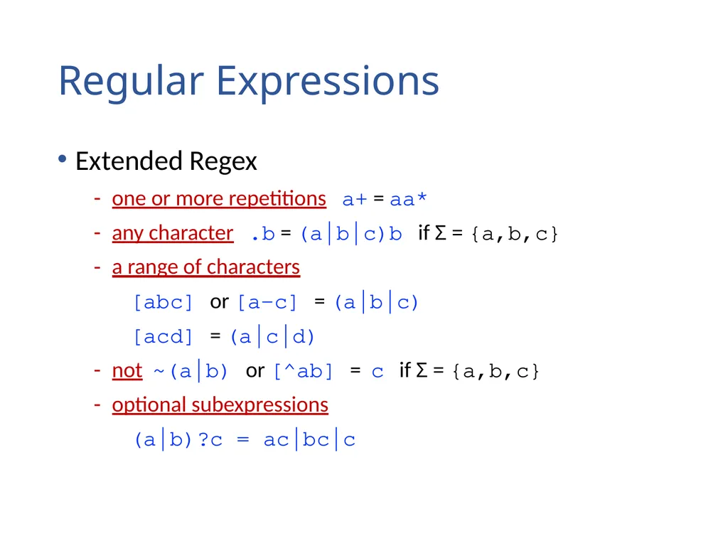 Lexical Analysis (Scanning) Chapter 2 Lexical - slide 13 of 45