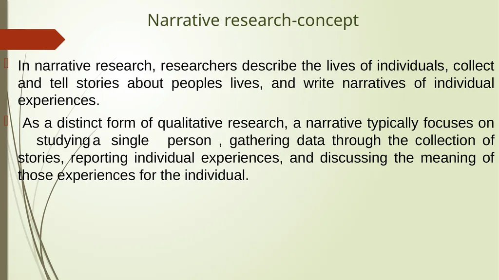 WELCOME Narrative research design Dr. GEETHA - slide 8 of 20