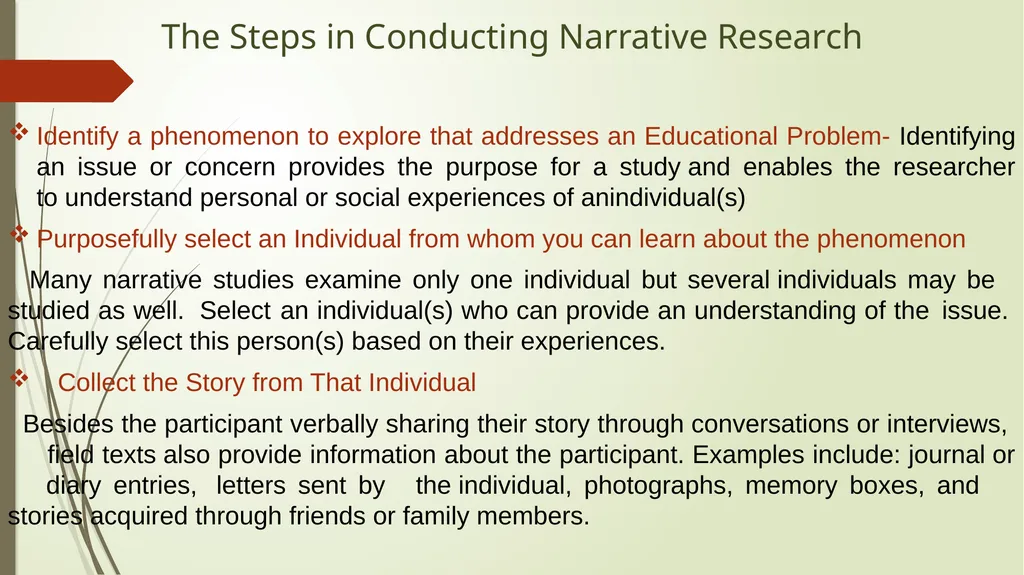 WELCOME Narrative research design Dr. GEETHA - slide 14 of 20