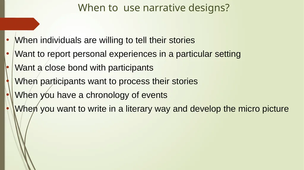 WELCOME Narrative research design Dr. GEETHA - slide 10 of 20