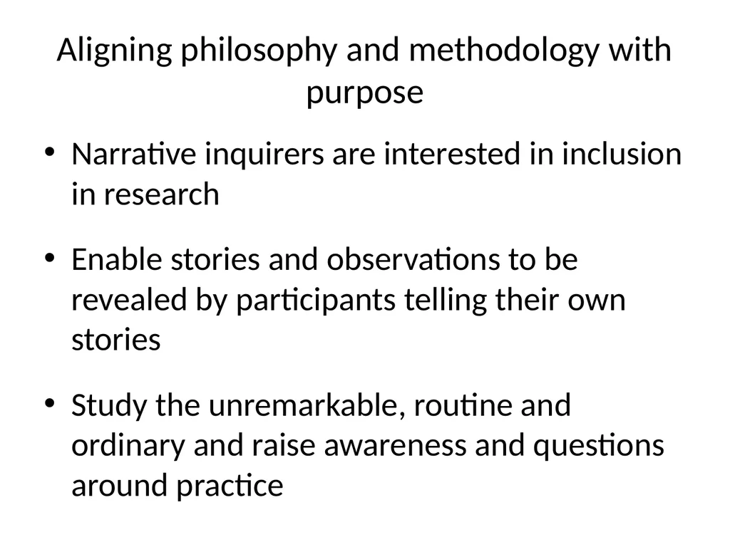 Chapter 10 Narrative research Lewis P and Adney R. - slide 14 of 30