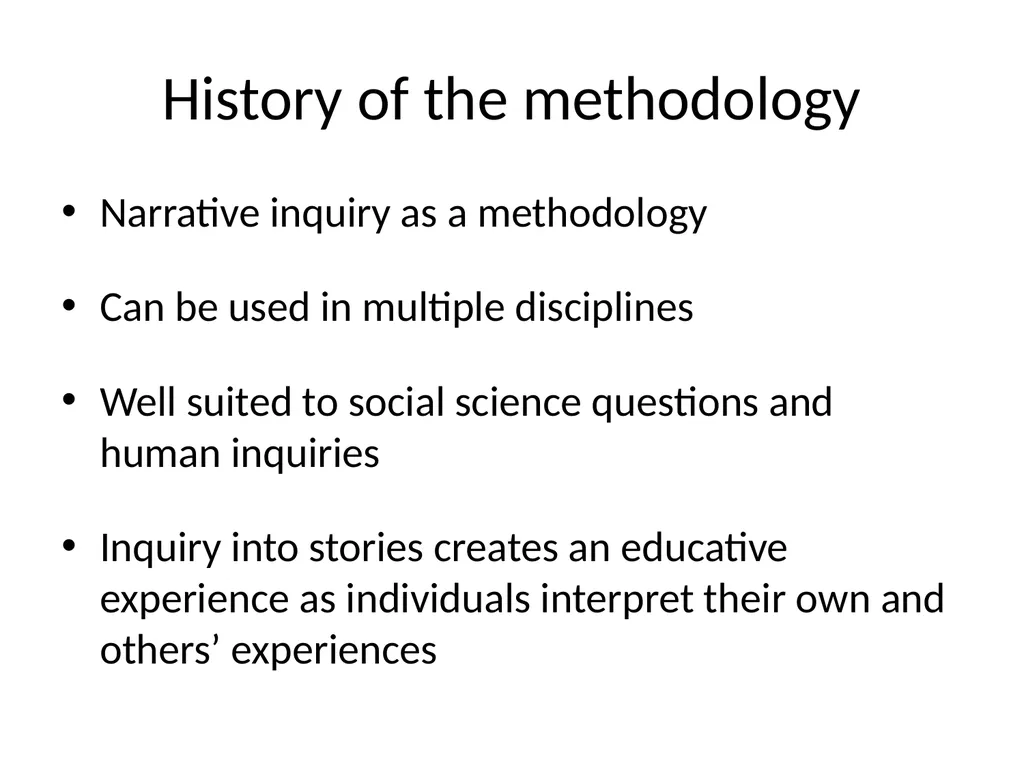 Chapter 10 Narrative research Lewis P and Adney R. - slide 5 of 30