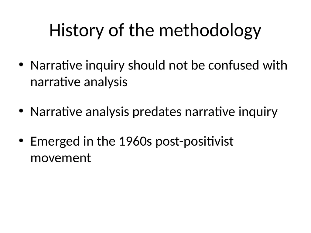 Chapter 10 Narrative research Lewis P and Adney R. - slide 6 of 30