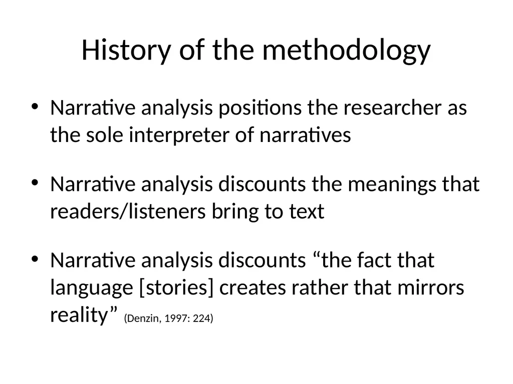 Chapter 10 Narrative research Lewis P and Adney R. - slide 7 of 30