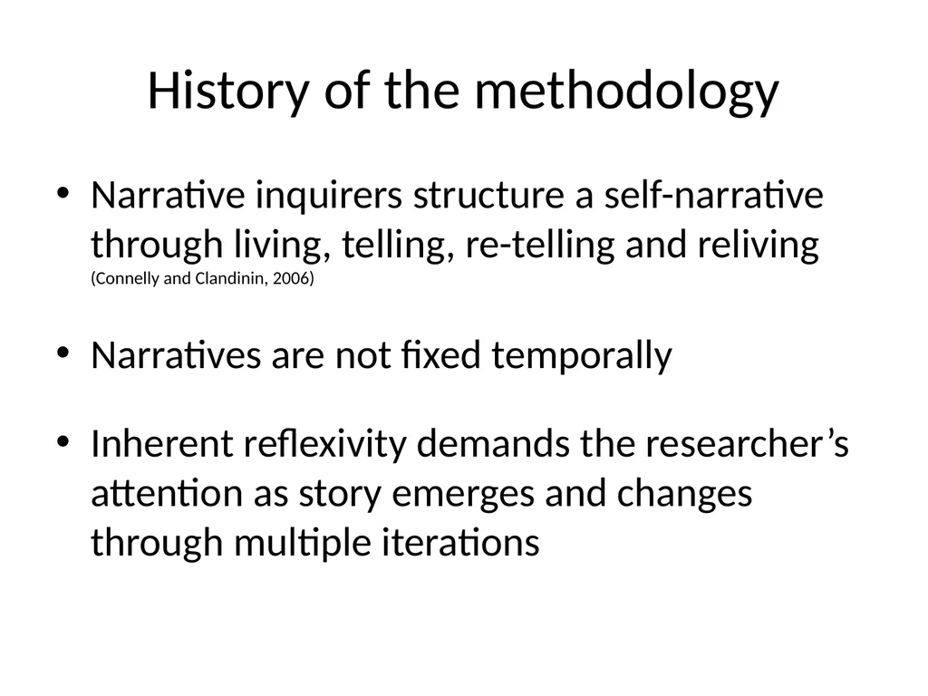 Chapter 10 Narrative research Lewis P and Adney R. - slide 8 of 30