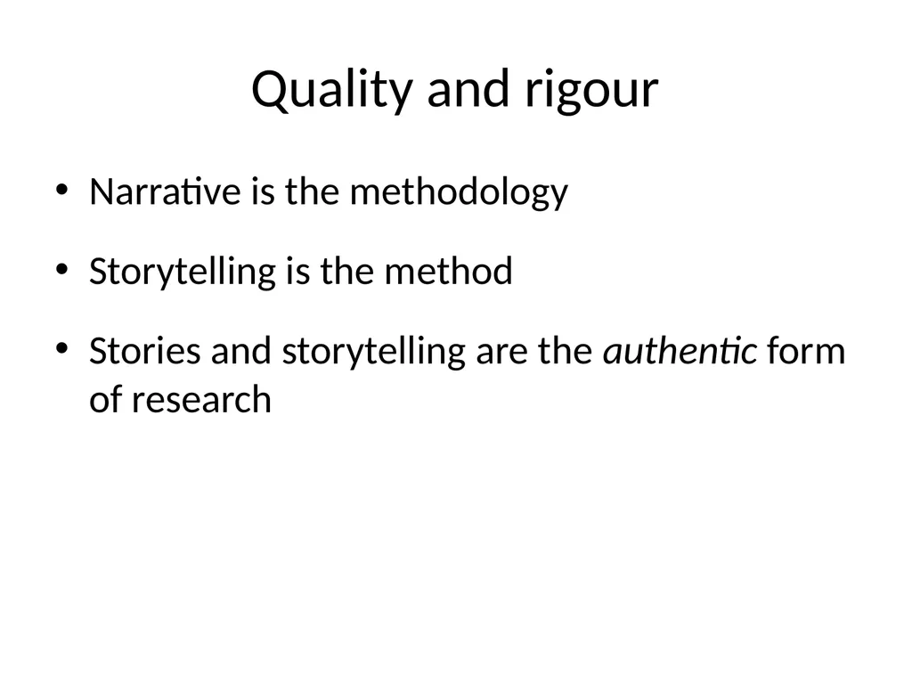 Chapter 10 Narrative research Lewis P and Adney R. - slide 24 of 30