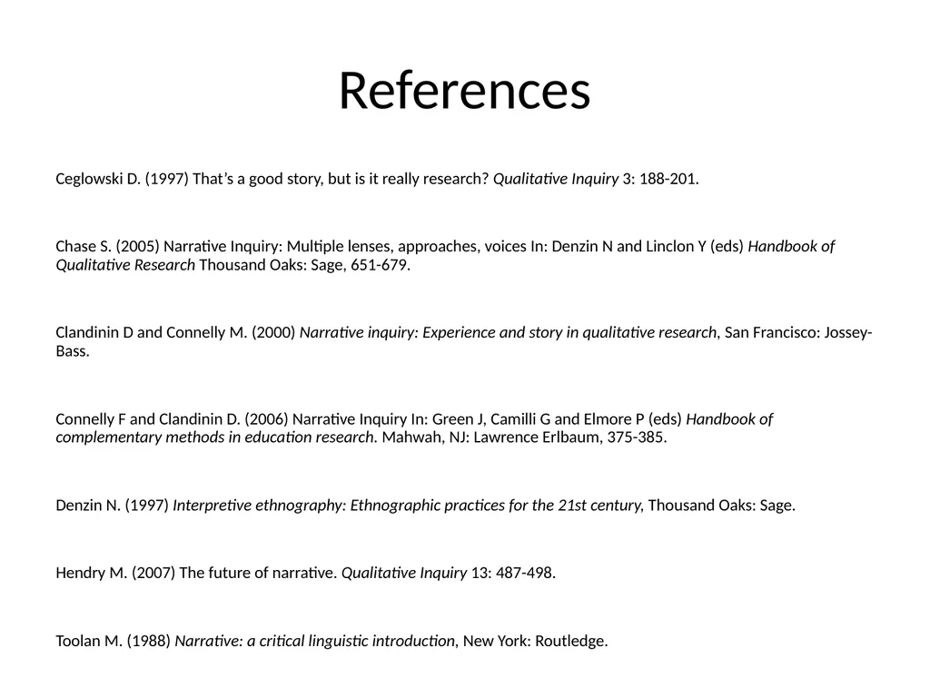 Chapter 10 Narrative research Lewis P and Adney R. - slide 30 of 30