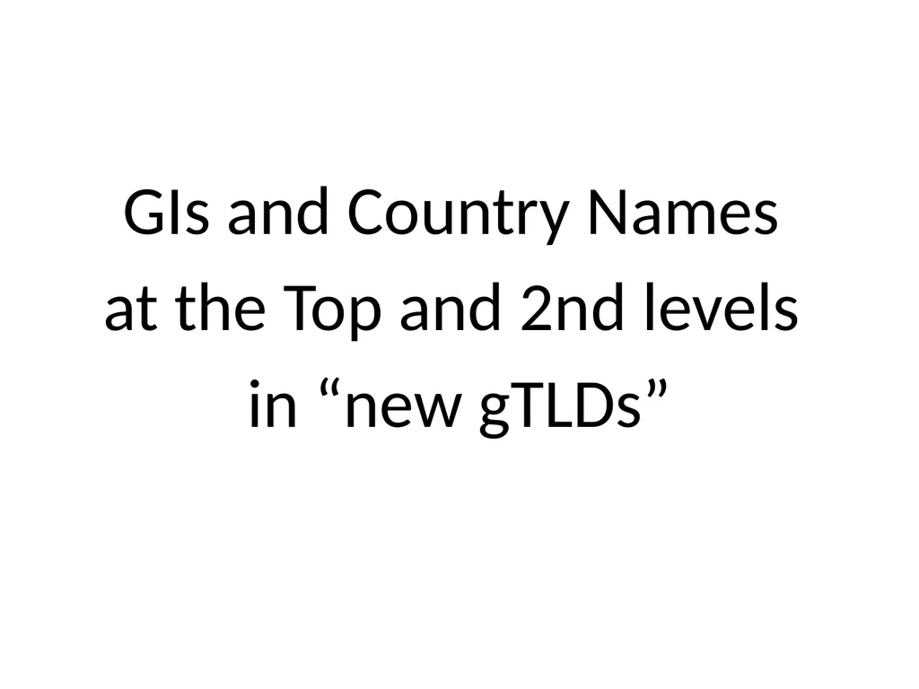 Overview of Geographical Indication (GI) and - slide 4 of 4