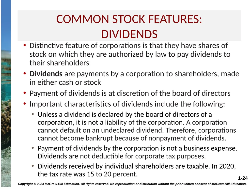 STOCK VALUATION CHAPTER 8 Copyright © 2023 - slide 24 of 36
