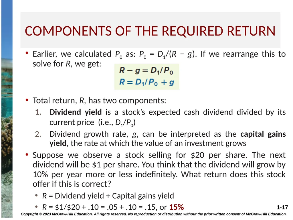 STOCK VALUATION CHAPTER 8 Copyright © 2023 - slide 17 of 36