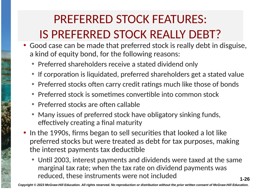STOCK VALUATION CHAPTER 8 Copyright © 2023 - slide 26 of 36