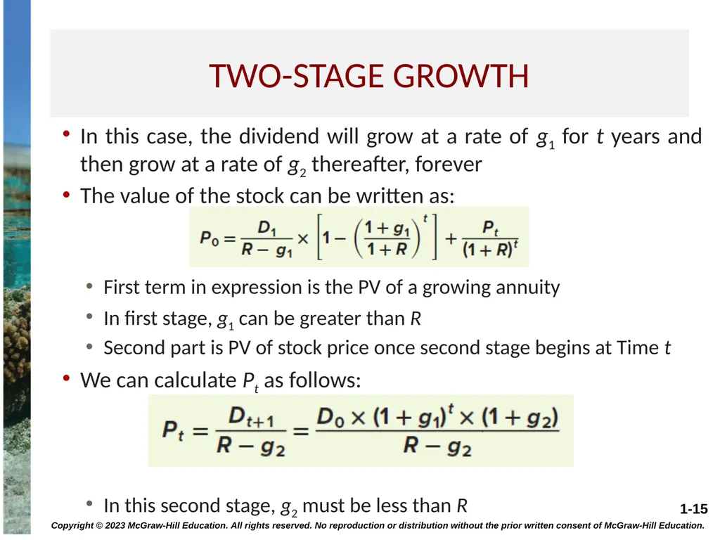STOCK VALUATION CHAPTER 8 Copyright © 2023 - slide 15 of 36