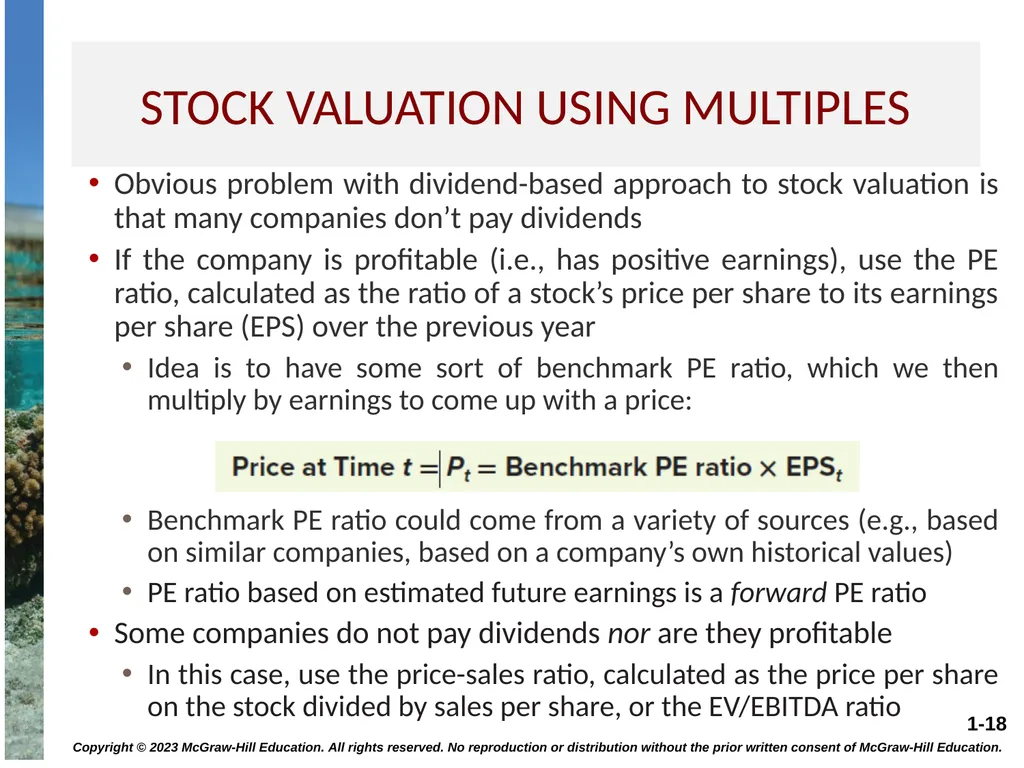 STOCK VALUATION CHAPTER 8 Copyright © 2023 - slide 18 of 36