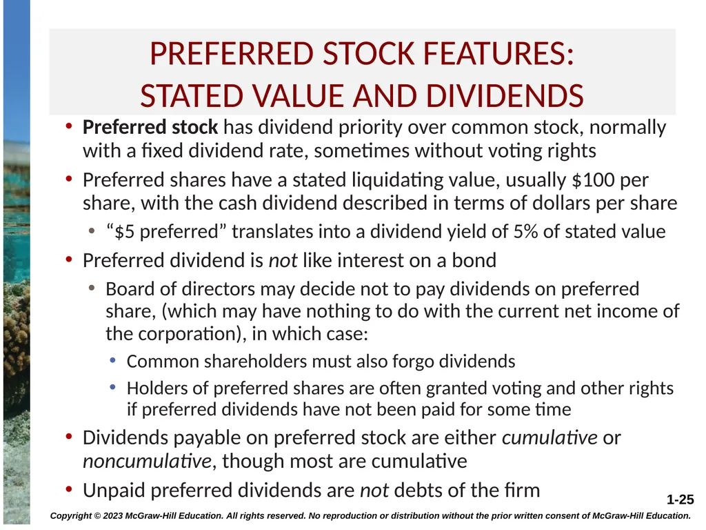 STOCK VALUATION CHAPTER 8 Copyright © 2023 - slide 25 of 36