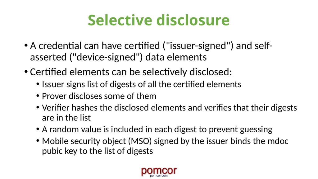 Francisco Corella fcorella@pomcor.com Presentation - slide 11 of 42