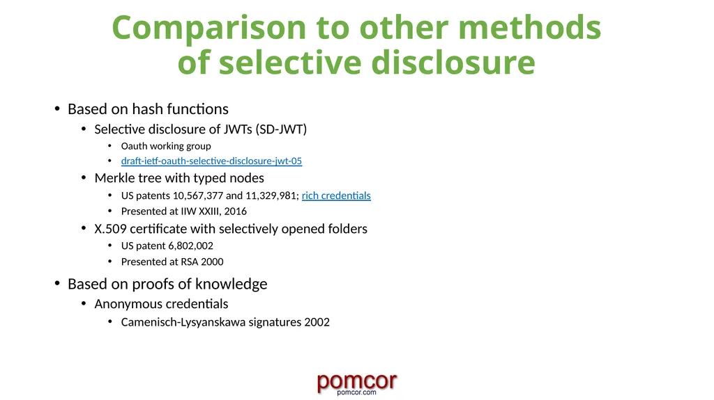 Francisco Corella fcorella@pomcor.com Presentation - slide 12 of 42