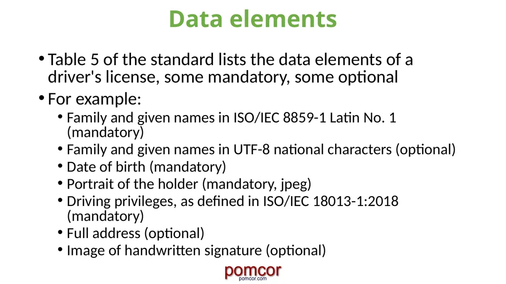 Francisco Corella fcorella@pomcor.com Presentation - slide 8 of 42