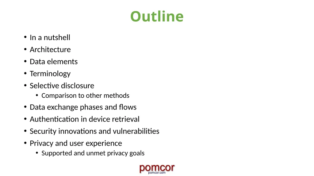 Francisco Corella fcorella@pomcor.com Presentation - slide 2 of 42