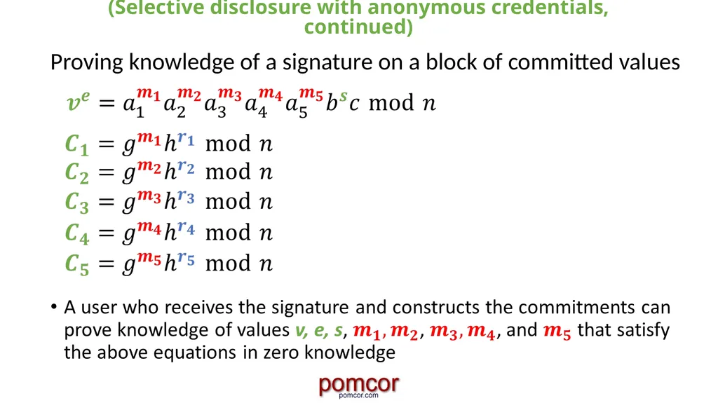 Francisco Corella fcorella@pomcor.com Presentation - slide 20 of 42