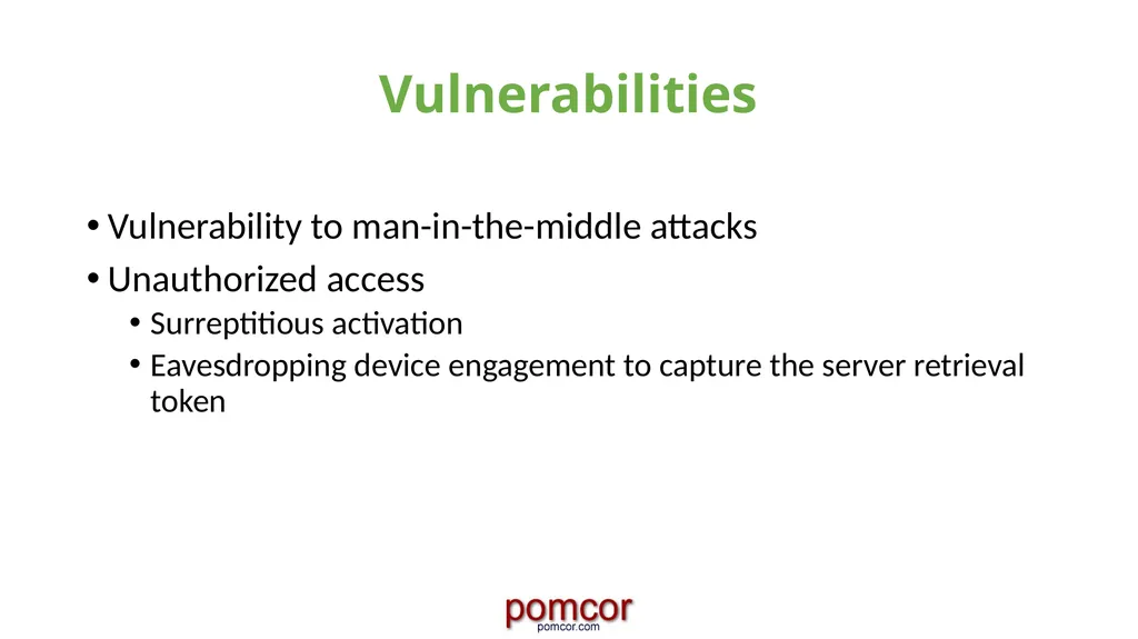 Francisco Corella fcorella@pomcor.com Presentation - slide 30 of 42
