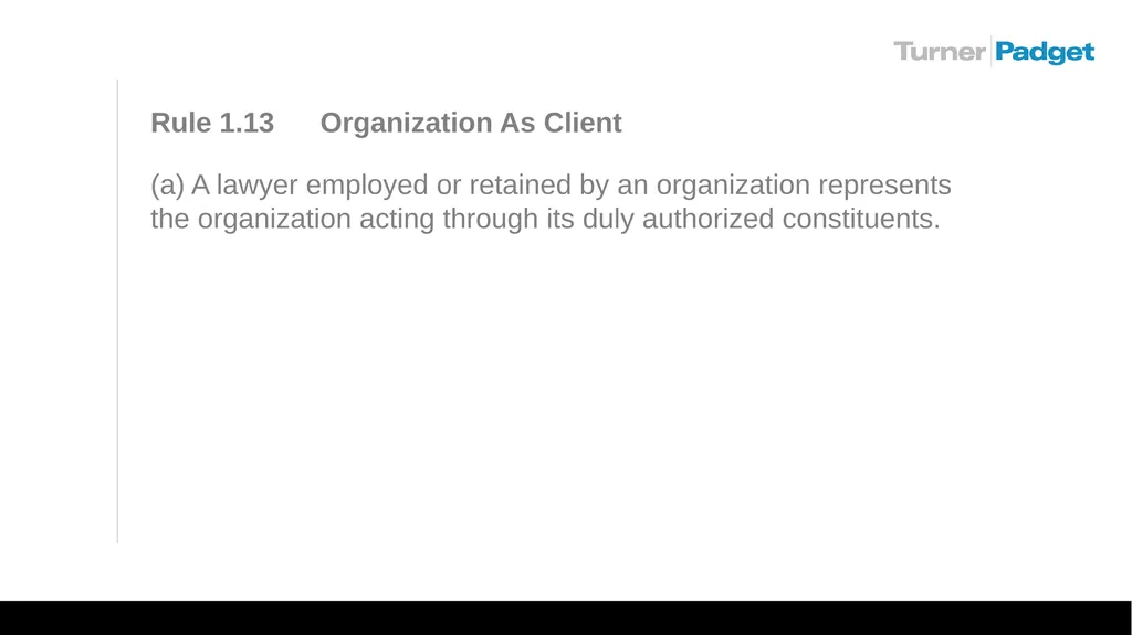 Ethics Issues For In-house Counsel: A Square Peg - slide 15 of 23