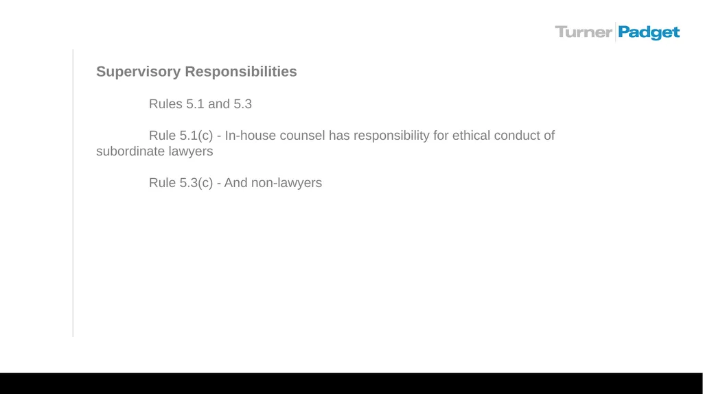 Ethics Issues For In-house Counsel: A Square Peg - slide 18 of 23