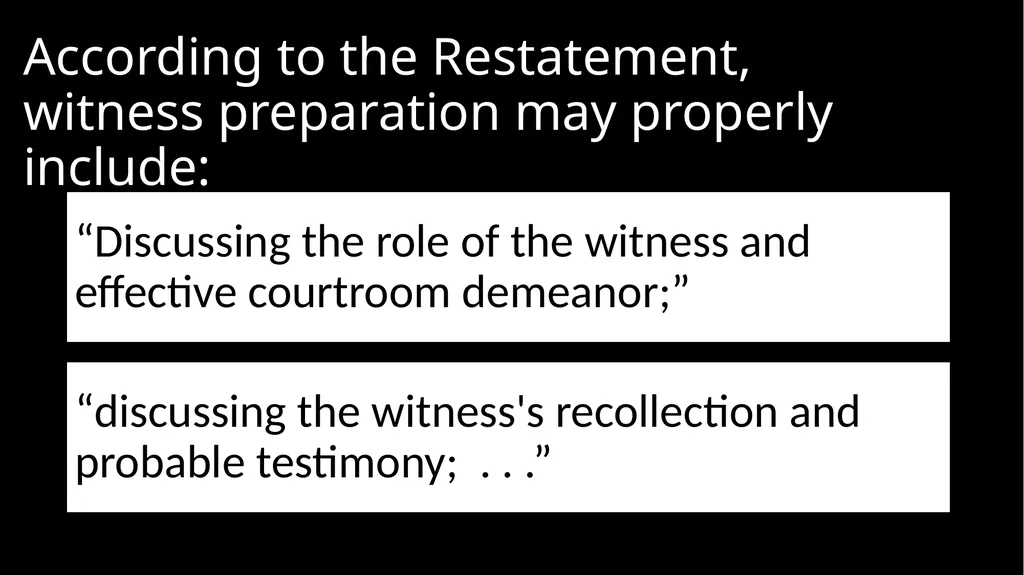 Ethical Issues in Preparing and Questioning - slide 18 of 73