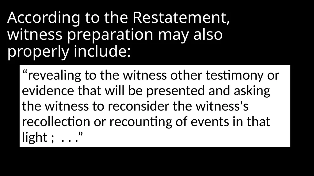 Ethical Issues in Preparing and Questioning - slide 33 of 73