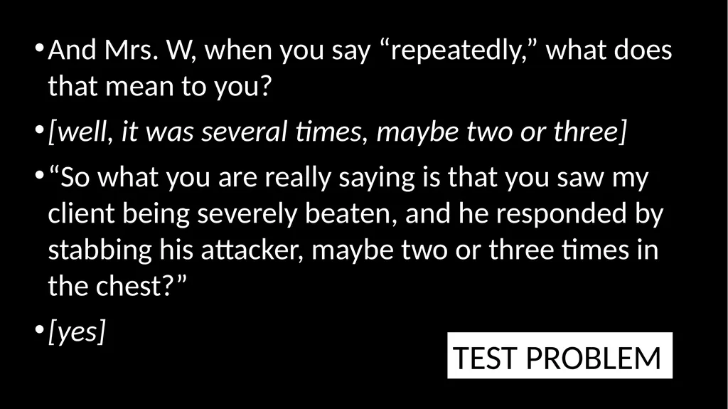 Ethical Issues in Preparing and Questioning - slide 25 of 73