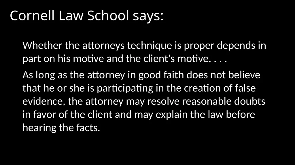Ethical Issues in Preparing and Questioning - slide 32 of 73