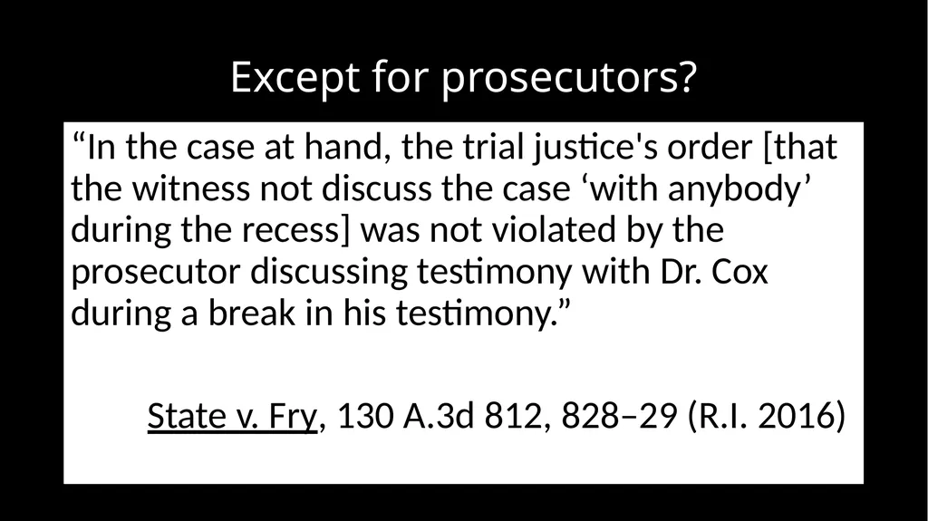Ethical Issues in Preparing and Questioning - slide 66 of 73