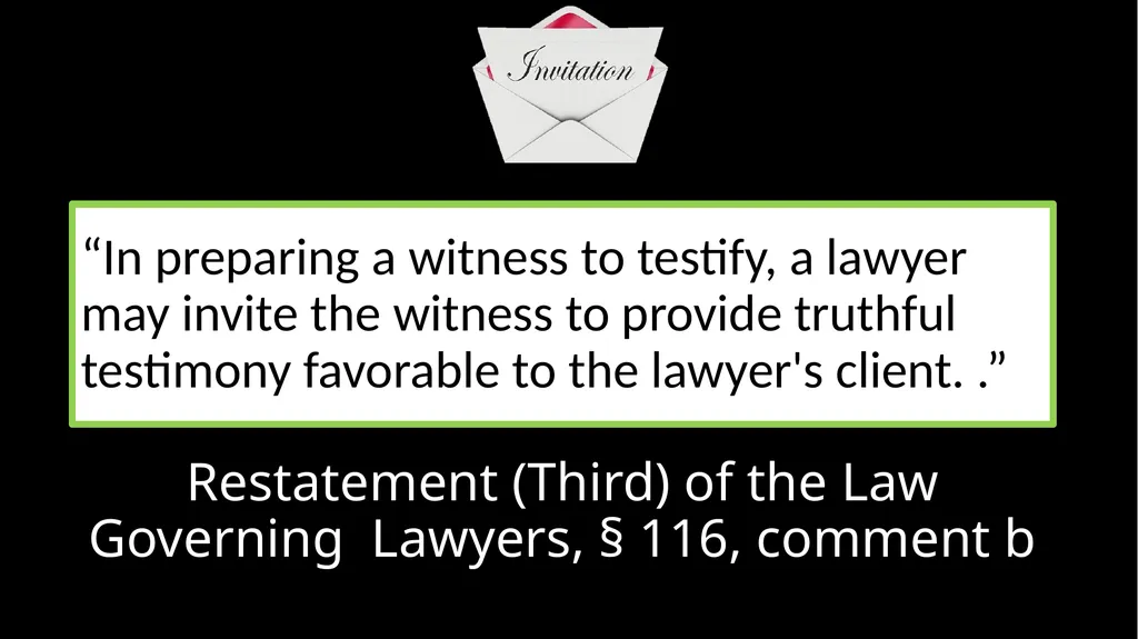 Ethical Issues in Preparing and Questioning - slide 17 of 73