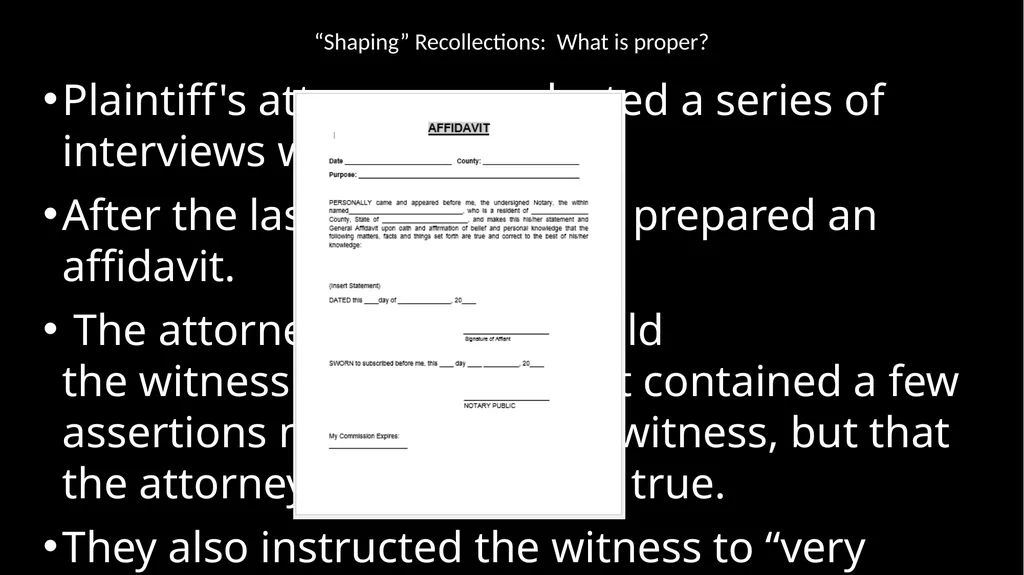 Ethical Issues in Preparing and Questioning - slide 46 of 73